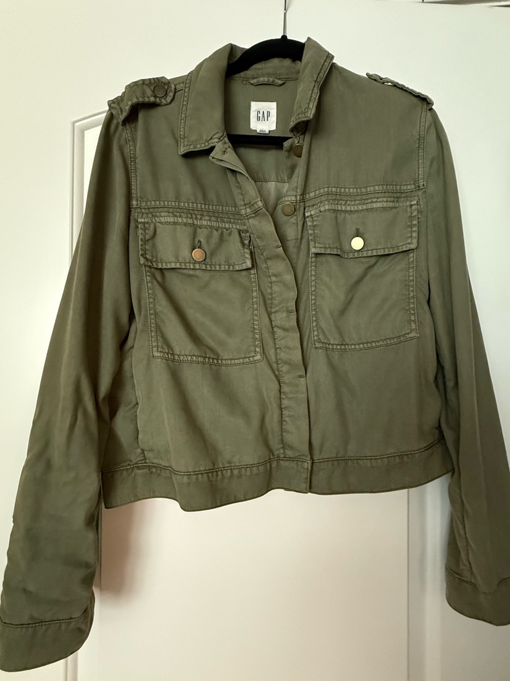 GAP Olive Green Military-Style Utility Jacket